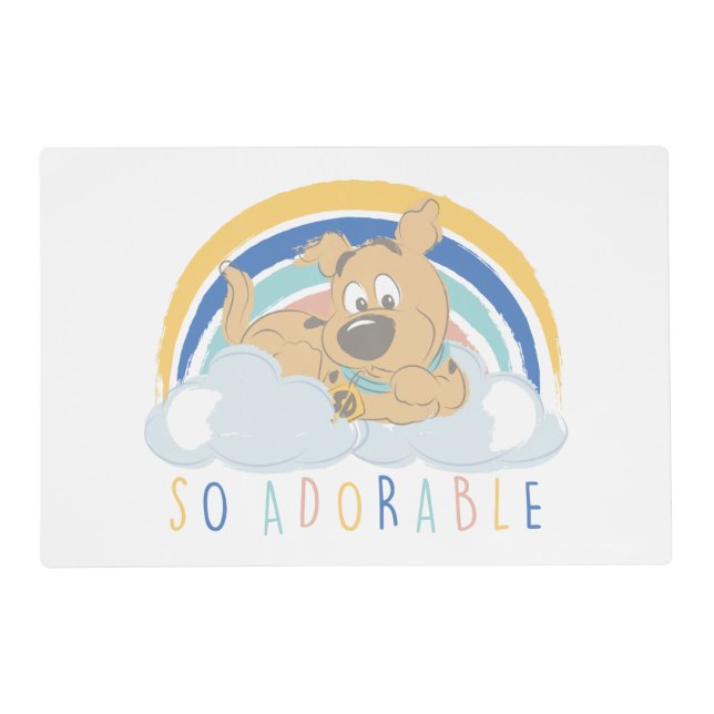 Puppy Scooby-Doo "So Adorable" Placemat (Front)