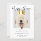 Puppy Shower Cute Personalized Dog Adoption Invitation (Front)