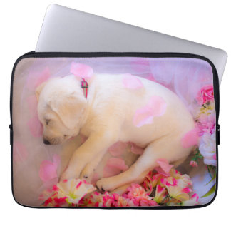 Puppy Sleepy Veil 01 Laptop Sleeve