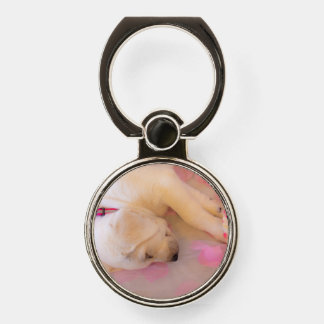 Puppy Sleepy Veil 01 Phone Ring Stand