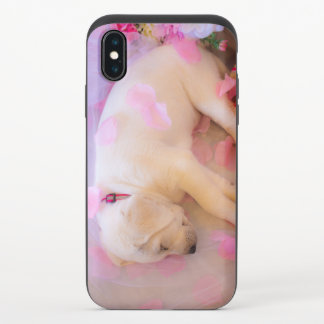 Puppy Sleepy Veil 01 iPhone X Slider Case