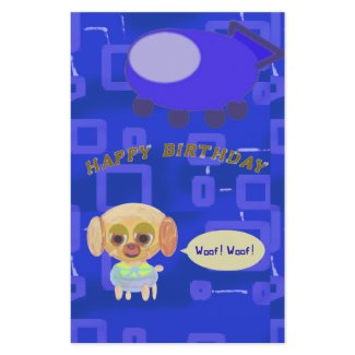 Puppy Spaceship Chef Ducky Kazoo Happy Birthday Stationery
