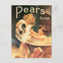 Vintage Pears Soap Metal Sign – 6x8 Inch Retro Plaque, UK Made, Wall Or Freestanding
