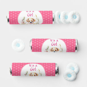 Puppy Themed It's a Girl Baby Shower Breath Savers® Mints