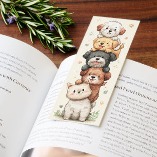 Puppy Tower Sweet & Playful  Bookmarks