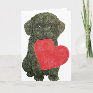 Puppy Valentine's Day Card