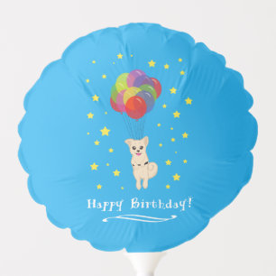 Puppy with Balloons