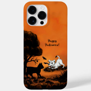 Puppy with Black Cat and Bat , Happy Halloween! Case-Mate iPhone 14 Pro Max Case