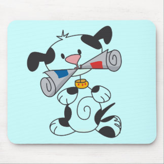Puppy With Newspaper T-shirts and Gifts Mouse Pad