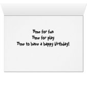 PUPPY WITH TOY SAYS YOU ARE TURNING ****1**** (Inside Horizontal (Bottom))