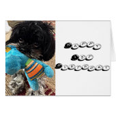 PUPPY WITH TOY SAYS YOU ARE TURNING ****1**** (Front Horizontal)