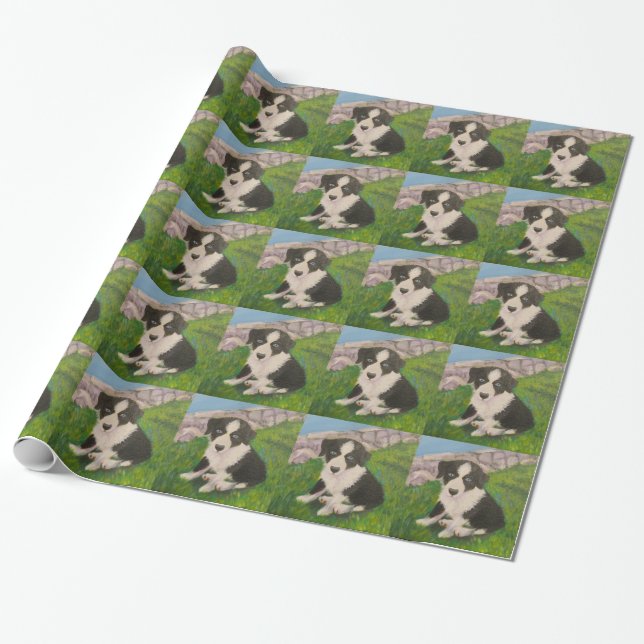 Puppy Wrapping Paper (Unrolled)