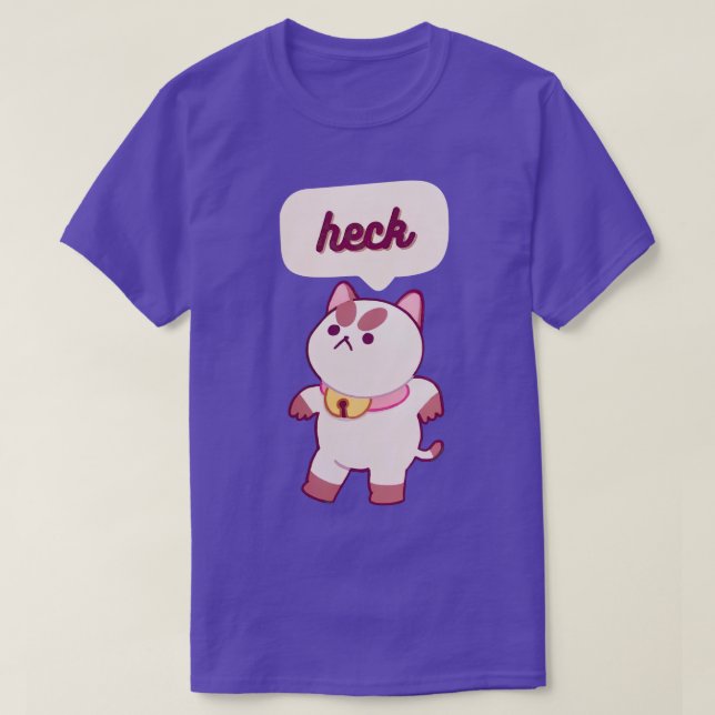 Puppycat Swear Heck T-Shirt (Design Front)