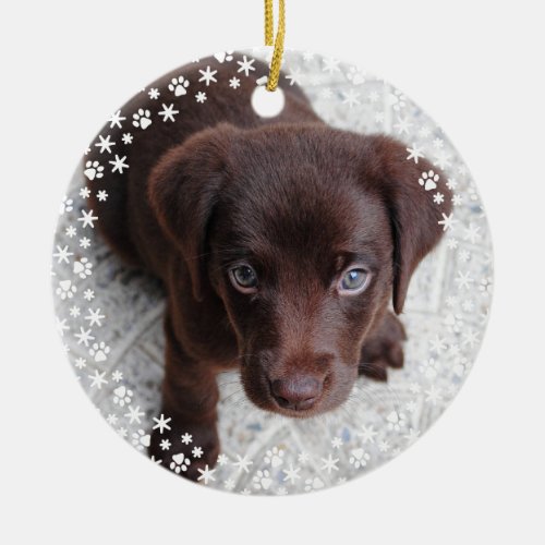 Puppys First Christmas Holiday Ornament