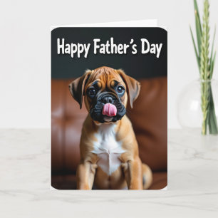 Puppys First Fathers Day Card