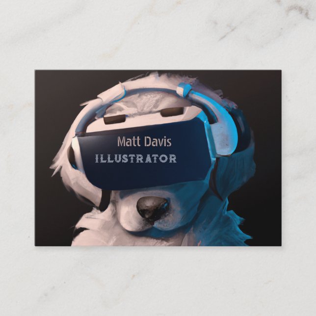 Puppy's VR Odyssey: Exploring Bytes and Barks Business Card (Front)