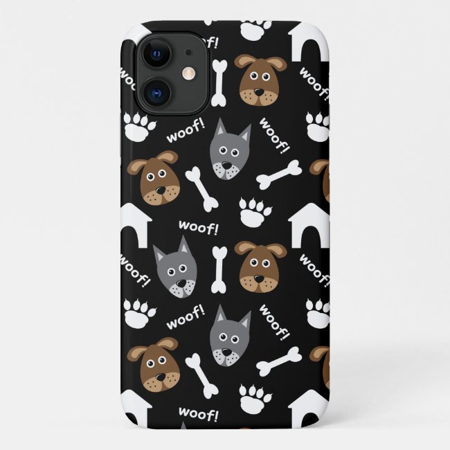 Pups, Bones and Doghouses Design Smartphone Case