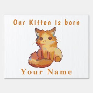 Pups/girl birth plate sign