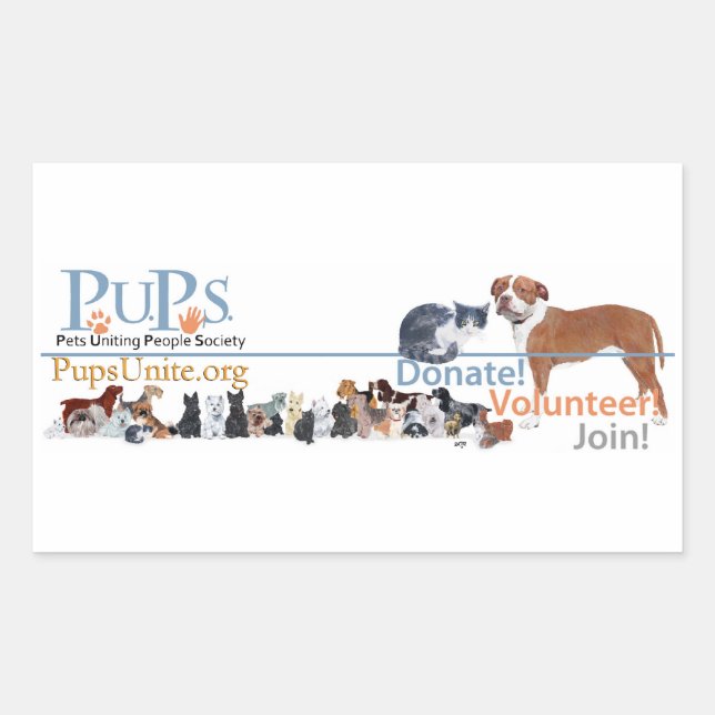 PUPs Logo Sticker (Front)