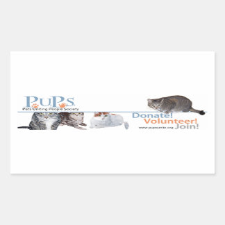 PUPs Logo Sticker with Cats