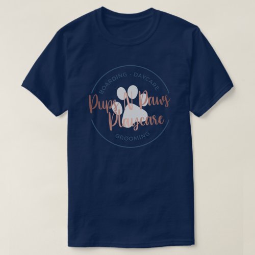 Pups N Paws Circle Logo T Shirt