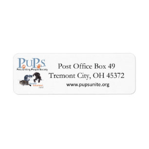 PUPs Return Address Labels