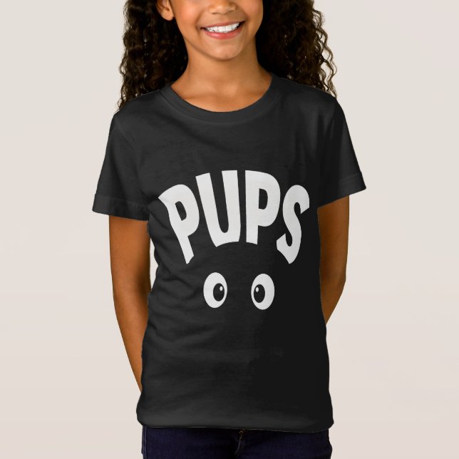 Pups Watching T-Shirt (Front)