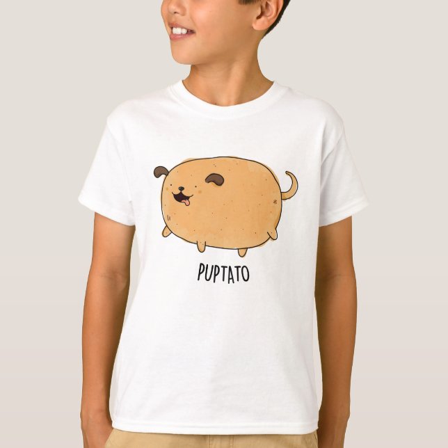 Puptato Funny Puppy Potato Pun  T-Shirt (Front)