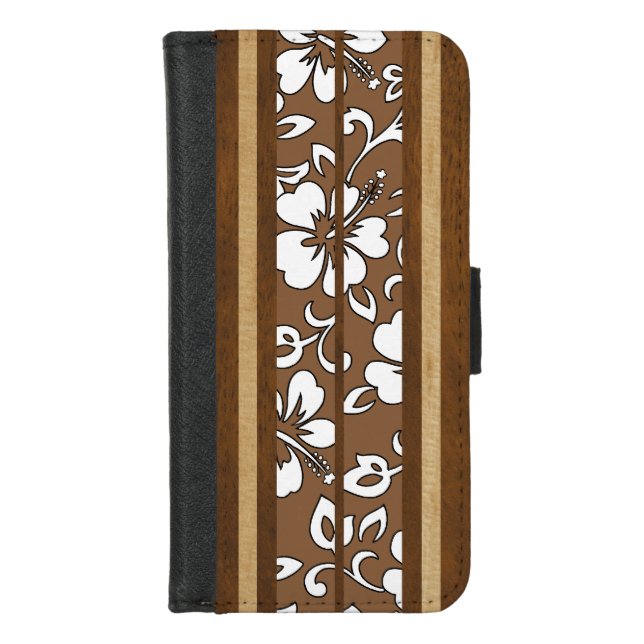 Pupukea Hawaiian Surfboard  iPhone Wallet Case (Front)