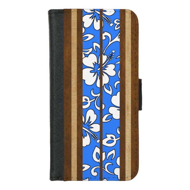 Pupukea Hawaiian Surfboard  iPhone Wallet Case (Front)