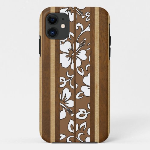 Pupukea Hibiscus Hawaiian Surfboard iPhone 5 Cases