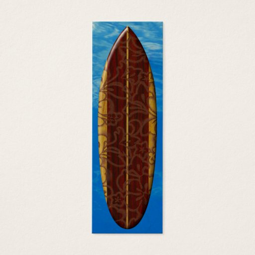 Customizable Pupukea Pareau Surfboard Bookmark Business Card Templates