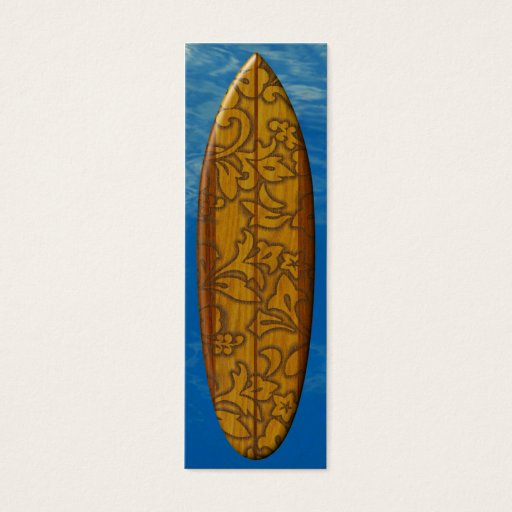 Customizable Pupukea Pareau Surfboard Bookmark Business Card Templates