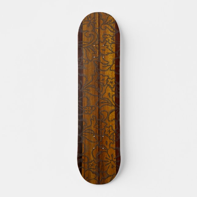 Pupukea Pareau Vintage Surf Skateboard (Front)