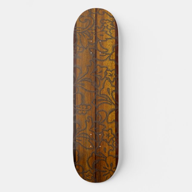 Pupukea Pareau Vintage Surf Skateboard (Front)