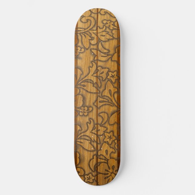 Pupukea Pareau Vintage Surf Skateboard Deck (Front)