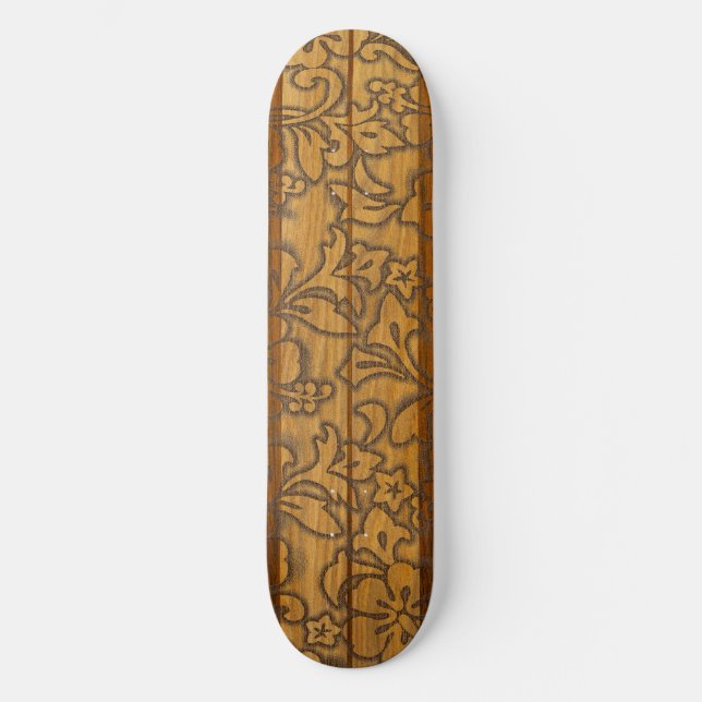 Pupukea Pareau Vintage Surf Skateboard Deck (Front)