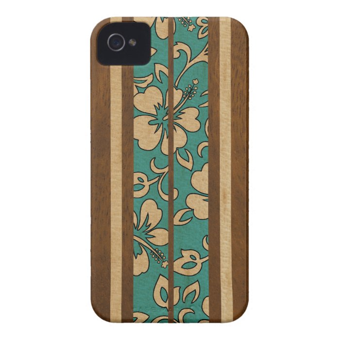 Pupukea Vintage Hawaiian Surfboard iPhone 4 Cases