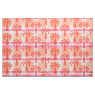 Pupule Hawaiian Vintage Palm Tree Plaid Fabric