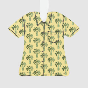 Pupule Vintage Palm Tree Hawaiian Aloha Shirt Ornament