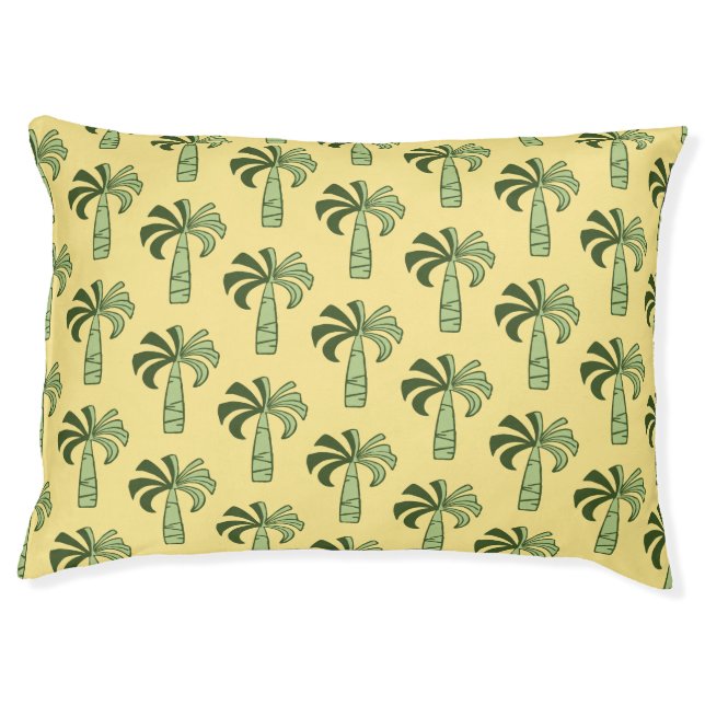 Pupule Vintage Palm Tree Hawaiian Pet Bed (Front)