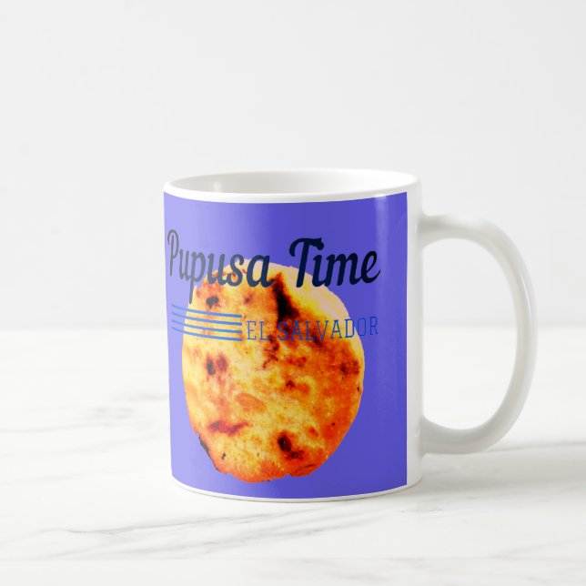 Pupusa Time Salvadorian favorite food Wall Decal Coffee Mug (Right)