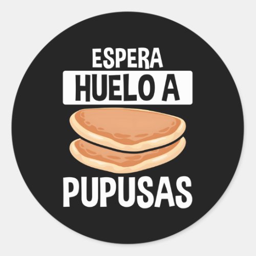 Pupusas El Salvador Salvadoreno Food Papusa Making Classic Round Sticker
