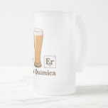 Pura Quimica Frosted Glass Beer Mug