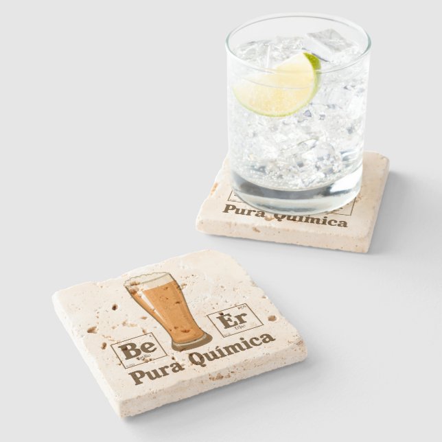 Pura Quimica Stone Coaster (Side)