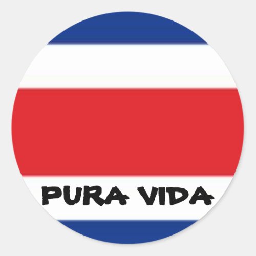 PURA VIDA CLASSIC ROUND STICKER