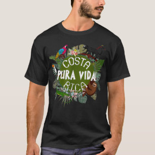 Pura Vida Costa Rica Beach Summer Palm Tree Family T-Shirt