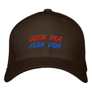 PURA VIDA COSTA RICA EMBROIDERED BASEBALL CAP