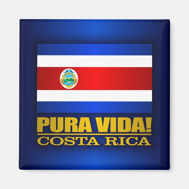 Pura Vida! Costa Rica Magnet (Front)