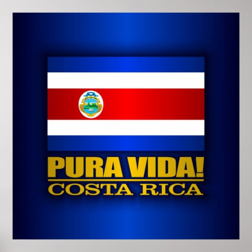 Pura Vida! Costa Rica Poster | Zazzle